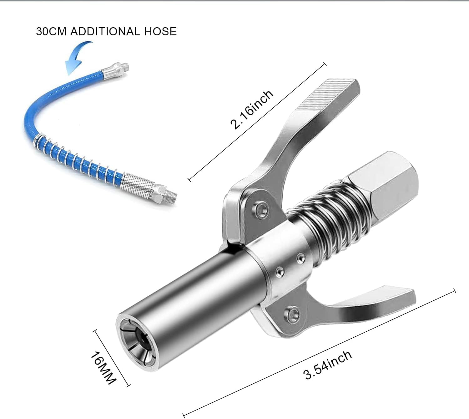 New Double Handle High Pressure Quick Release Grease Coupler