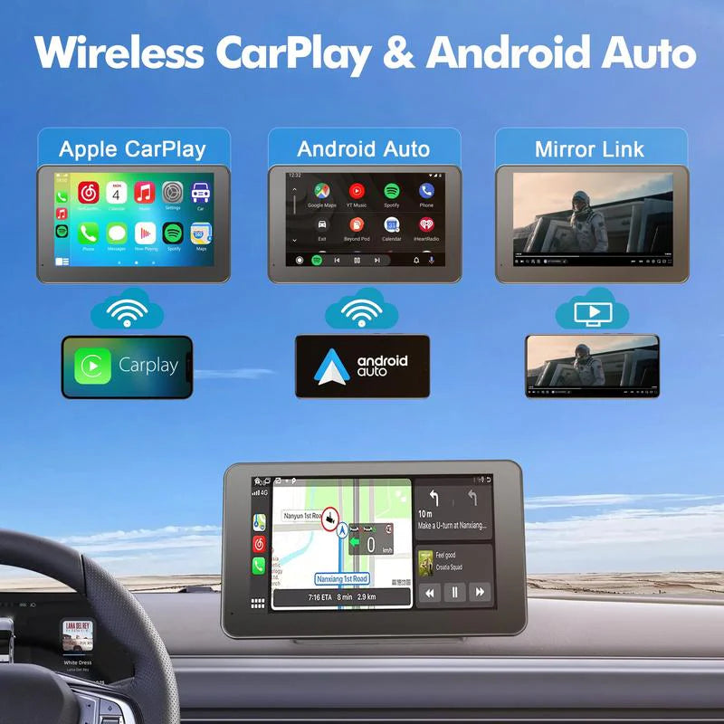 Wireless CarPlay Screen for Andriod & Iphone